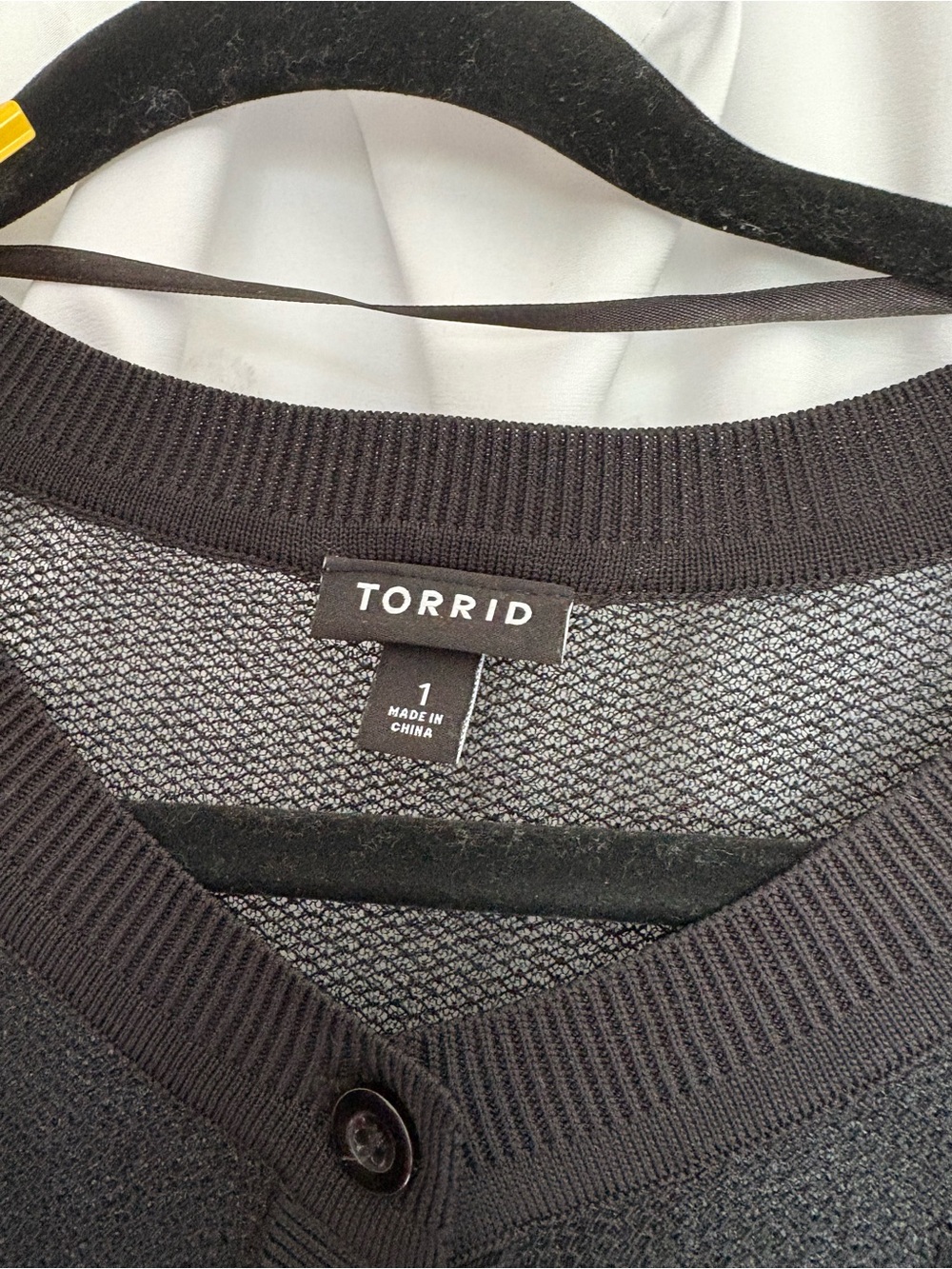 torrid Black V‑Neck Knit Cardigan with Button Front - Picture 4 of 6